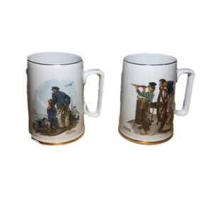NORMAN ROCKWELL MUGS (1985)